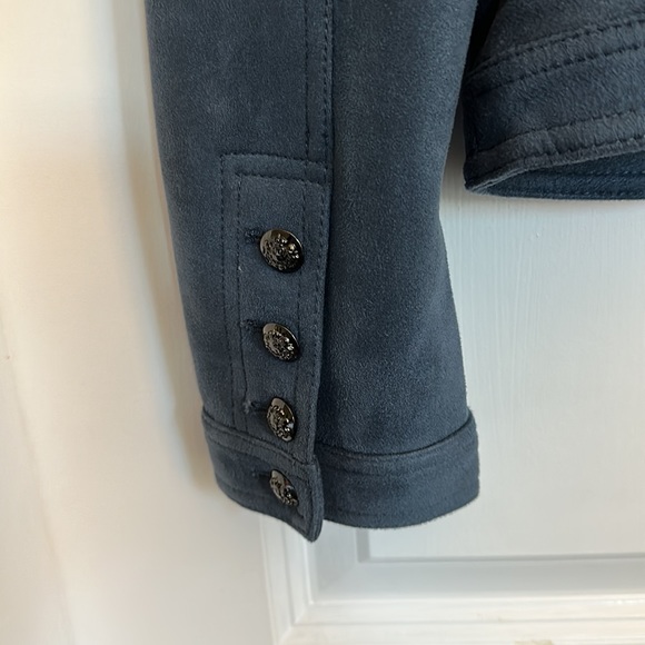 White House Black Market Vegan Suede Stylish Jacket - Picture 7 of 8